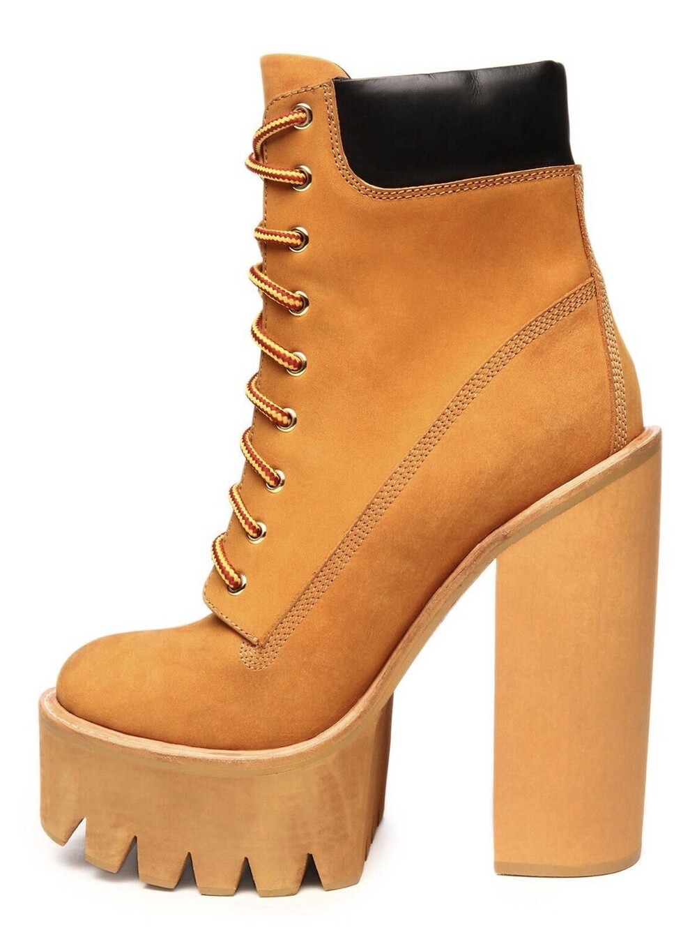Jeffrey Campbell The HBIC Boot In Wheat Nubuck Platform High Heel Womens Size 10